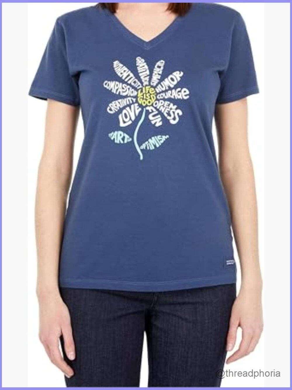 Crusher Tee Short Sleeve Cotton Graphic T-Shirt V-Neck